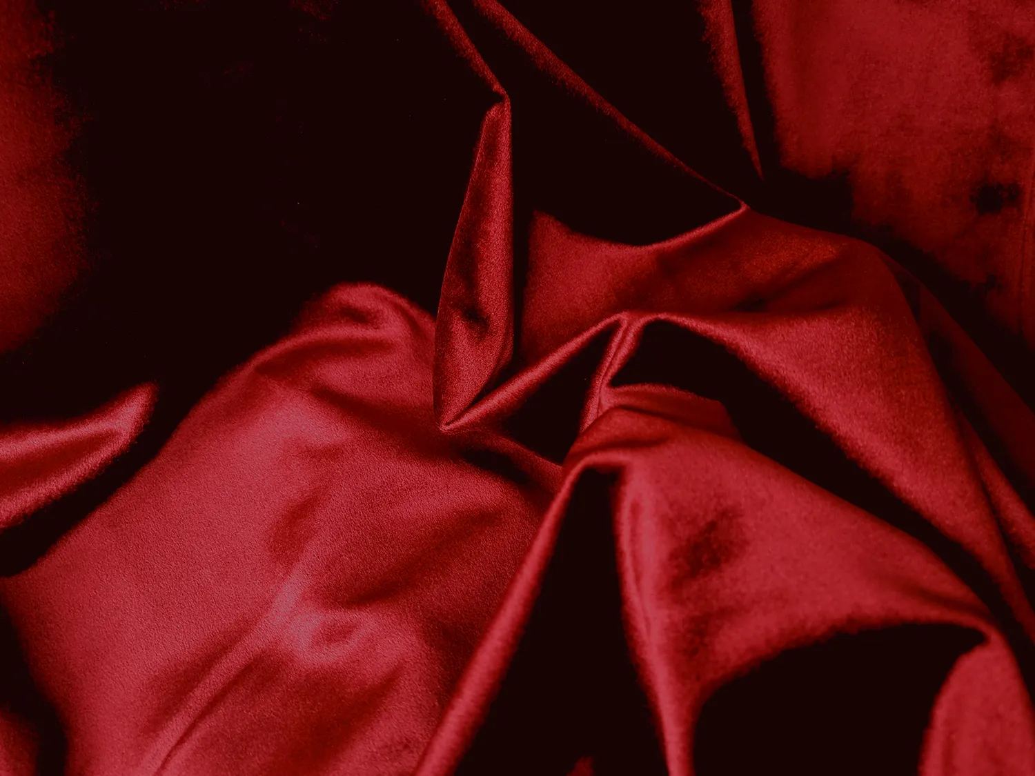 Vorhänge - Samtvorhang Marlyn (rot)