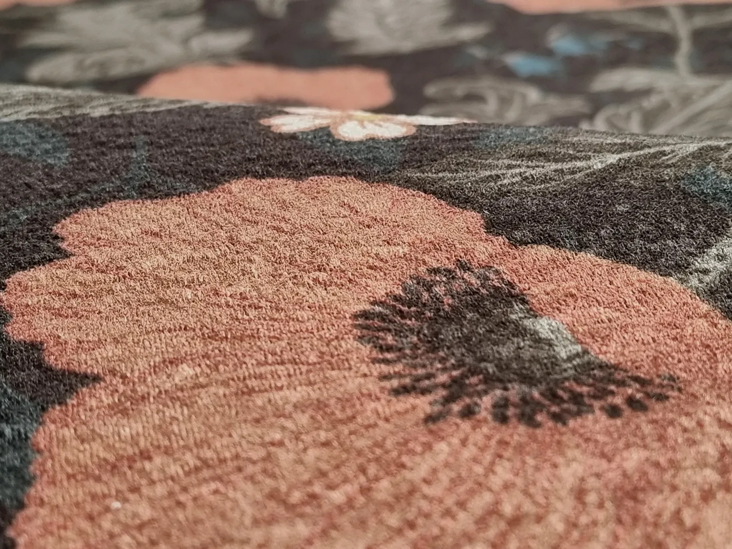 Rund Teppich - Poppy (schwarz)