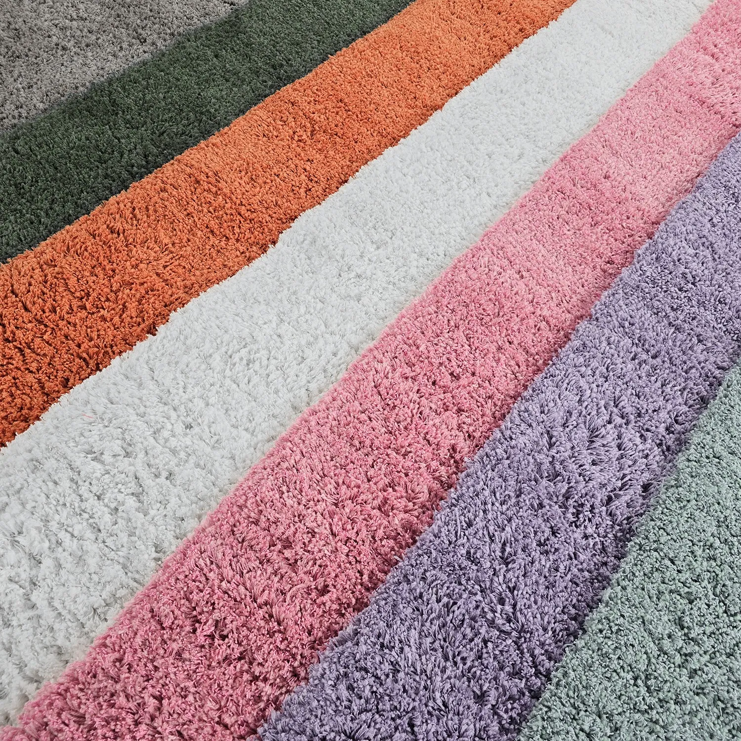 Hochflorteppiche - Combarro Solid Cotton Shaggy (creme)