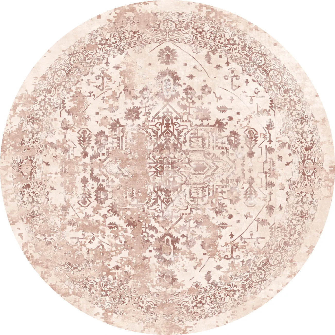 Rund Teppich - Mateur (rosa)