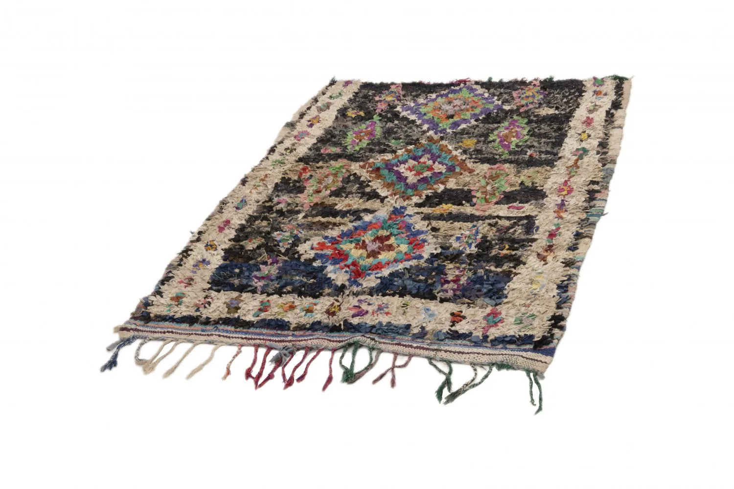 Marokkanischer Berber Teppich Boucherouite 175 x 115 cm