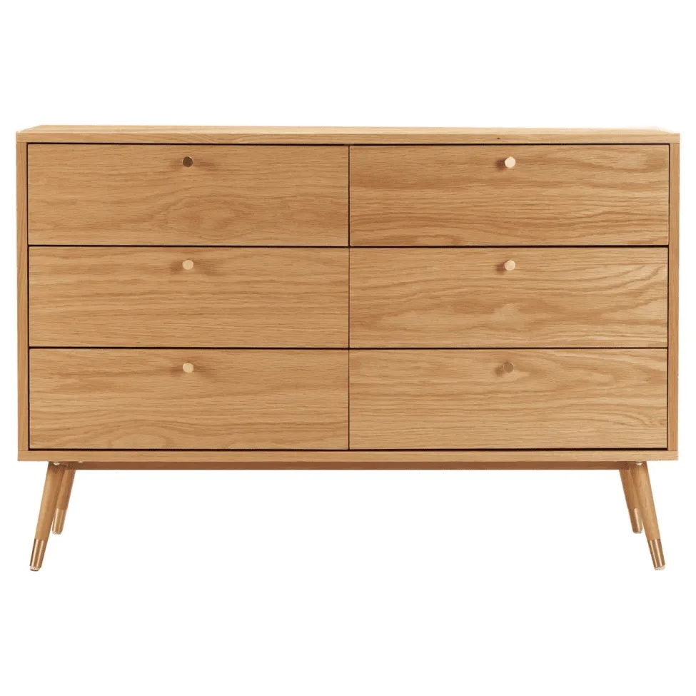 Kommode - Prime - 6 lådor (eiche)