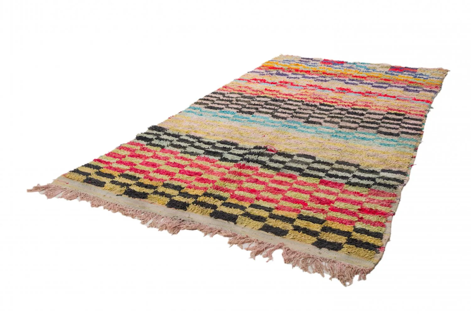 Marokkanischer Berber Teppich Boucherouite 320 x 160 cm
