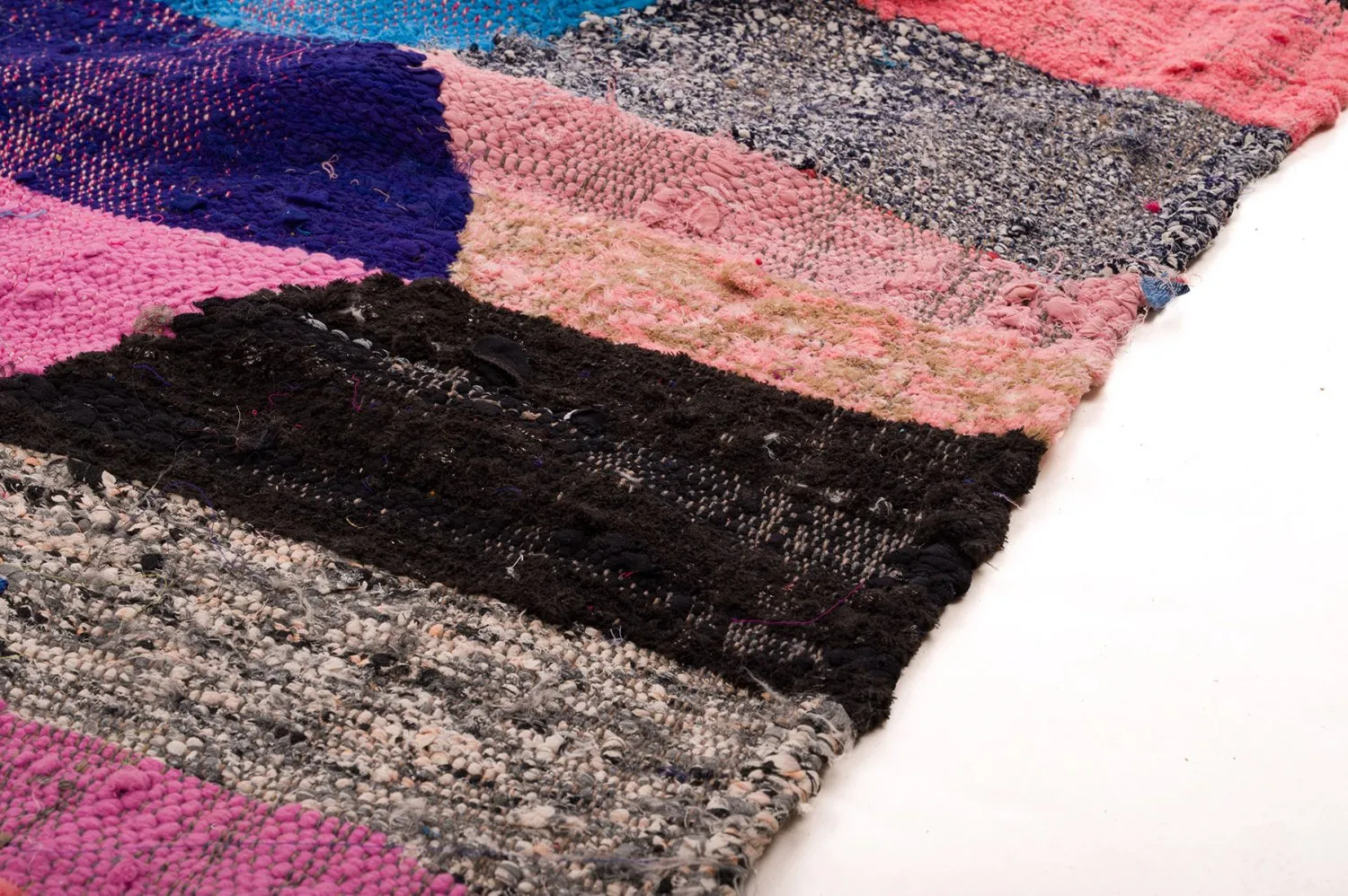 Marokkanischer Berber Teppich Boucherouite 150 x 305 cm
