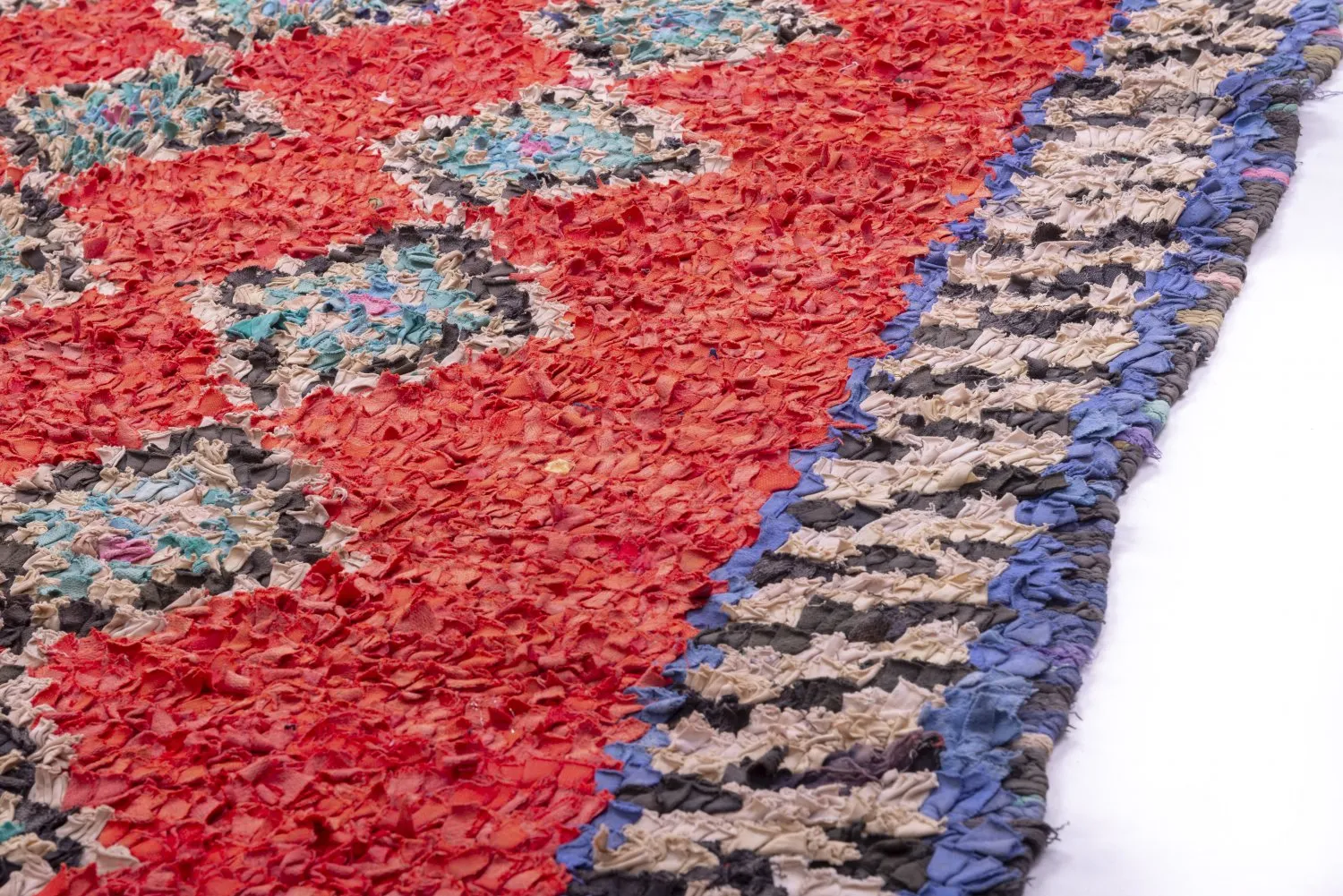 Marokkanische Berber Teppich Boucherouite 285 x 170 cm