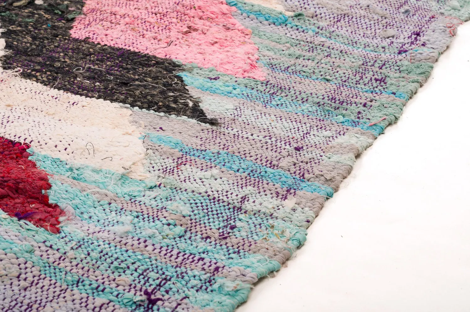 Marokkanischer Berber Teppich Boucherouite 150 x 310 cm