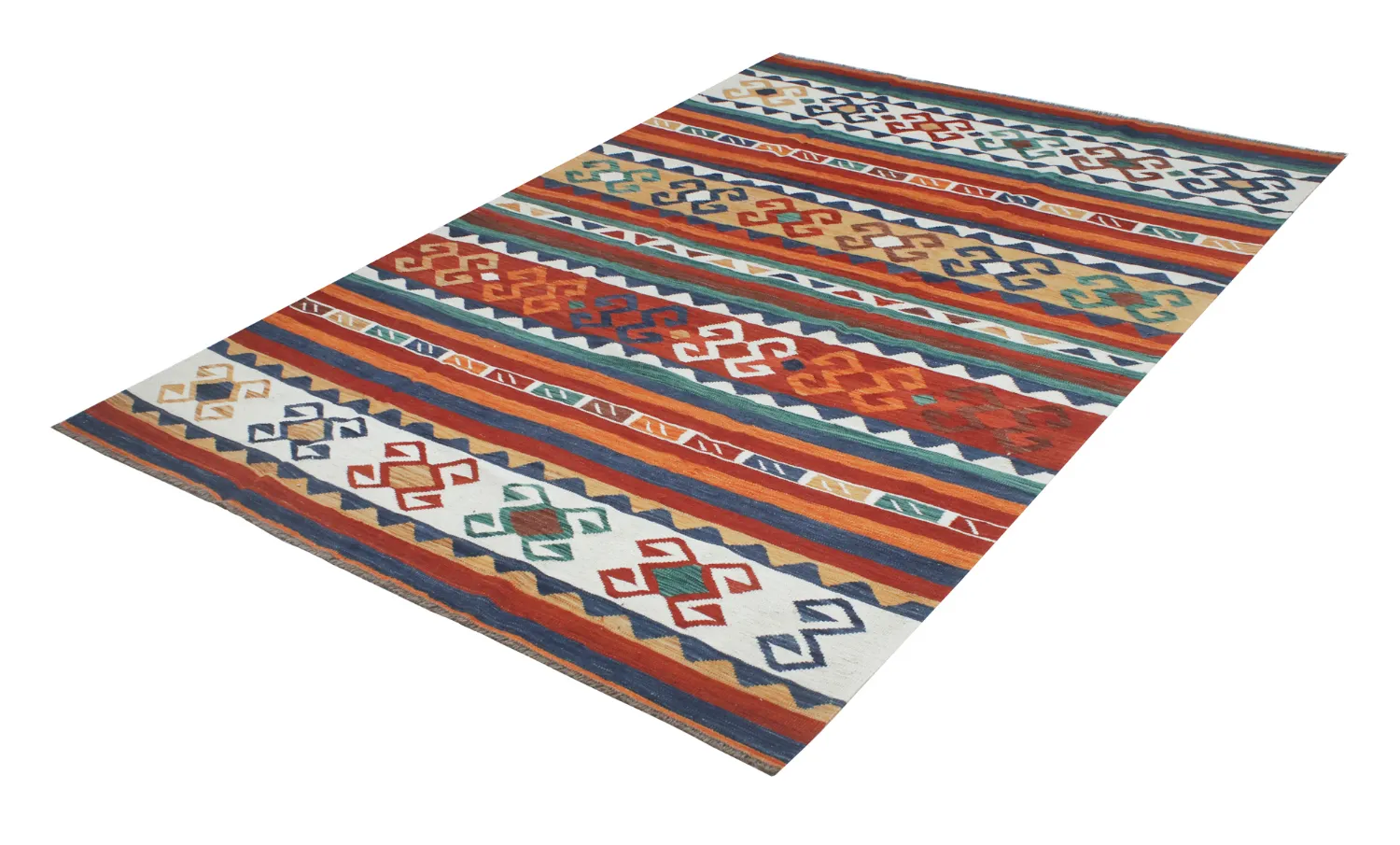 Orientalischer Teppich - Hazara Kelim Hand Woven - 205 x 287 cm