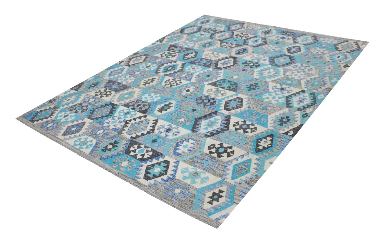 Orientalischer Teppich - Vegi Kelim Hand Woven - 251 x 305 cm