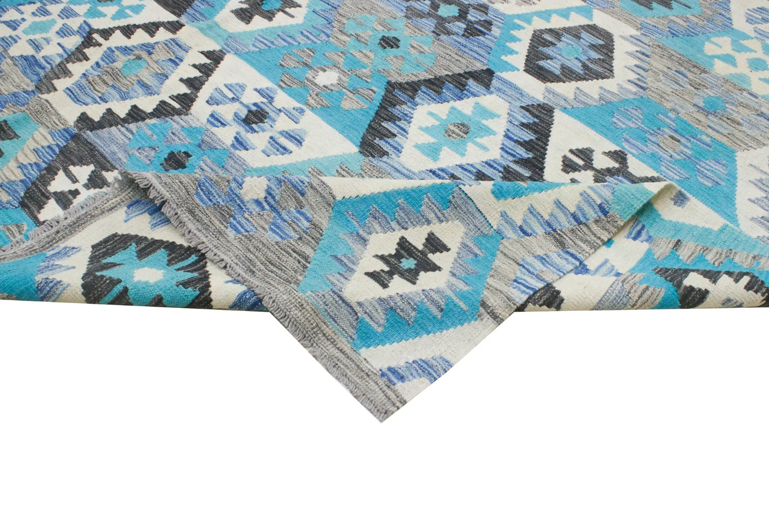 Orientalischer Teppich - Vegi Kelim Hand Woven - 251 x 305 cm