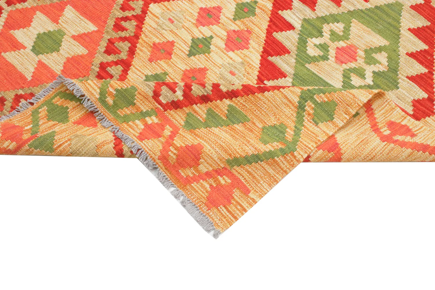 Orientalischer Teppich - Vegi Kelim Hand Woven - 129 x 177 cm