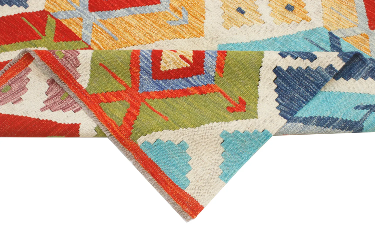 Orientalischer Teppich - Vegi Kelim Hand Woven - 114 x 172 cm