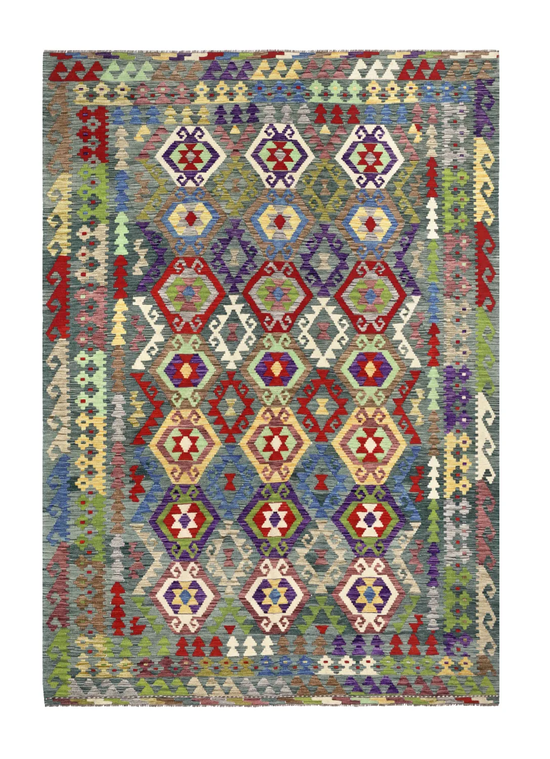 Orientalischer Teppich - Vegi Kelim Hand Woven - 199 x 290 cm
