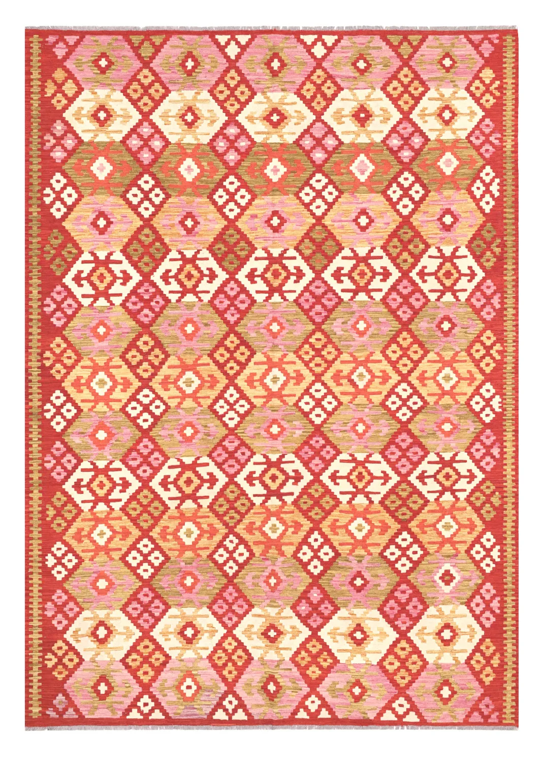 Orientalischer Teppich - Vegi Kelim Hand Woven - 207 x 294 cm