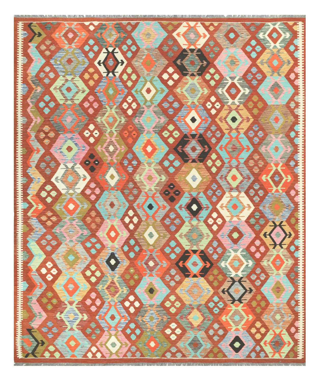 Orientalischer Teppich - Vegi Kelim Hand Woven - 253 x 295 cm