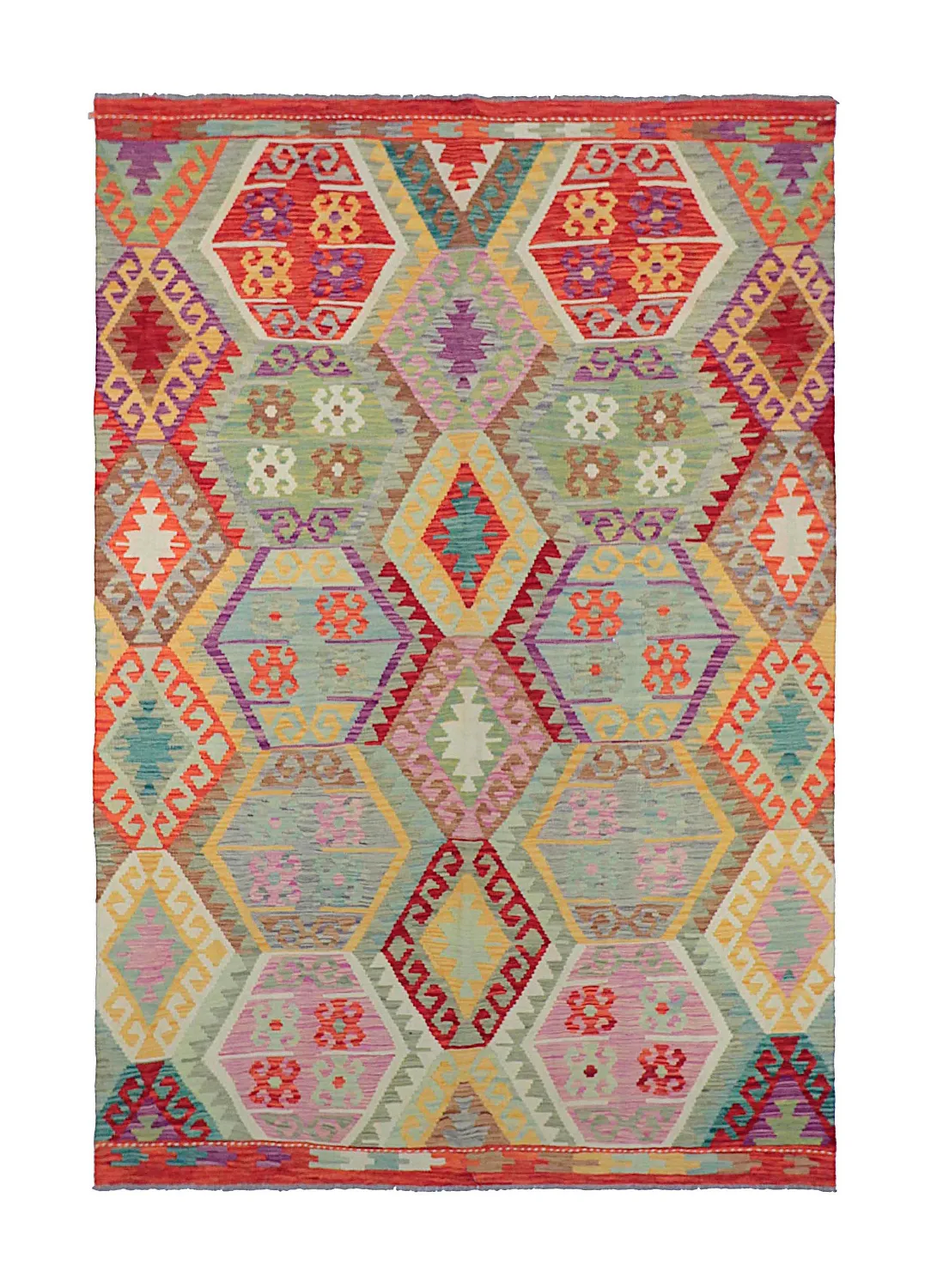 Orientalischer Teppich - Vegi Kelim Hand Woven - 172 x 256 cm