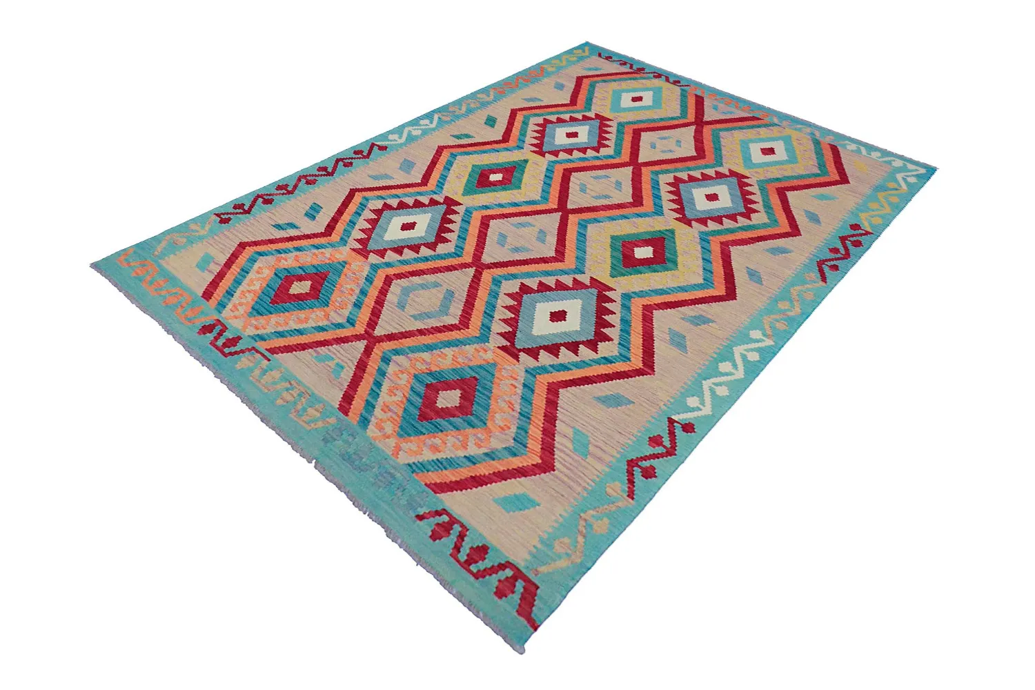 Orientalischer Teppich - Vegi Kelim Hand Woven - 175 x 247 cm