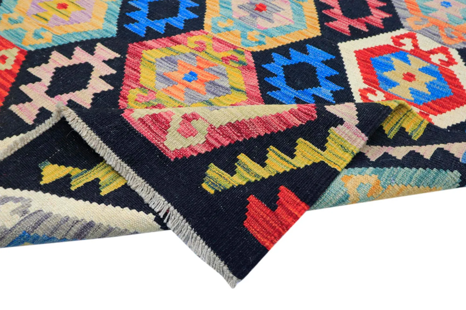 Orientalischer Teppich - Vegi Kelim Hand Woven - 204 x 294 cm