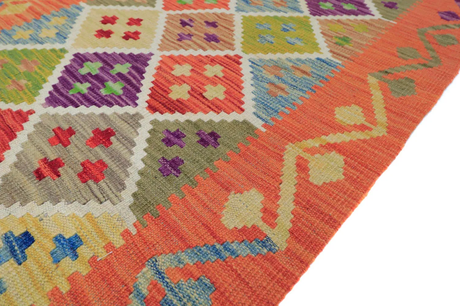Orientalischer Teppich - Vegi Kelim Hand Woven - 79 x 298 cm