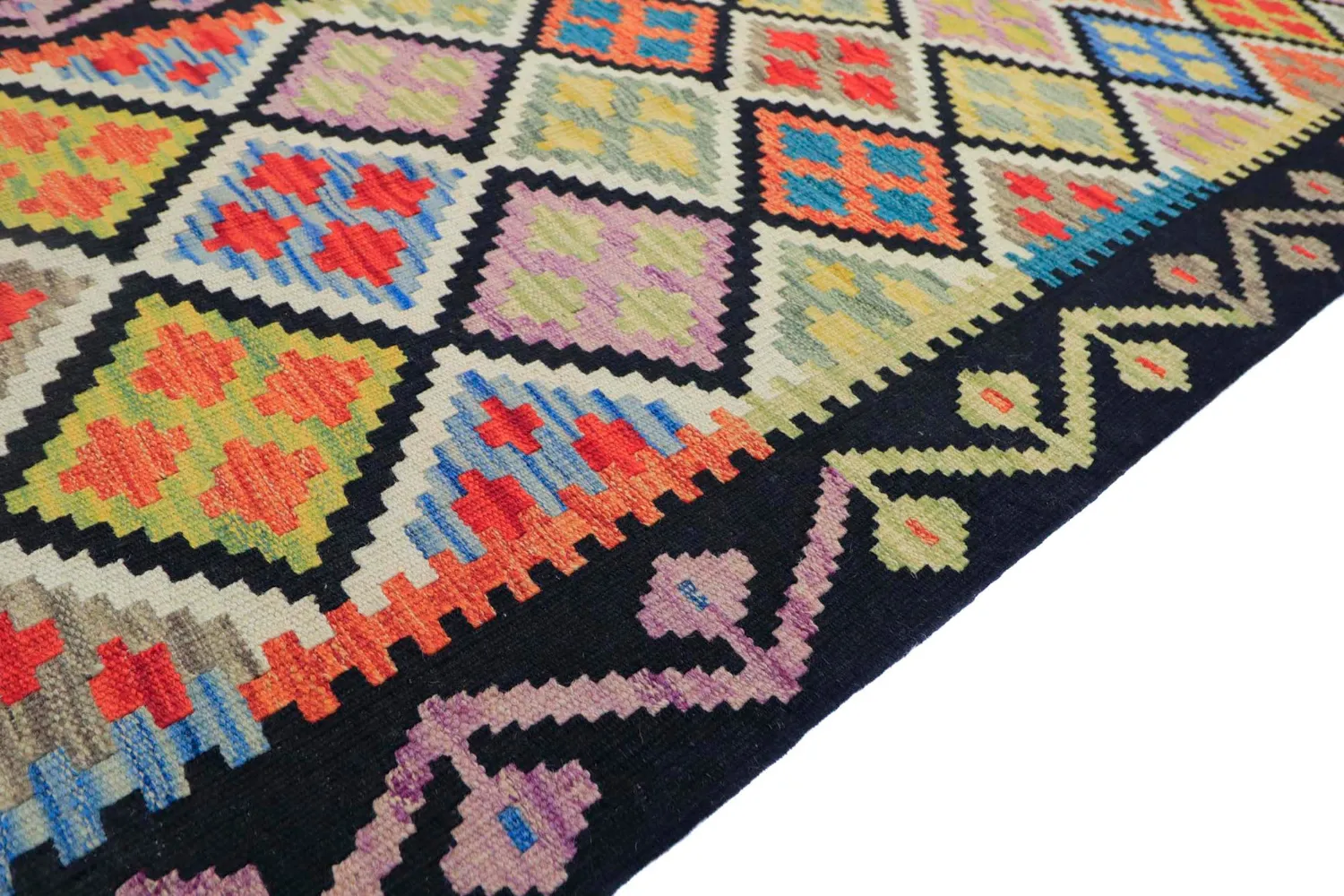Orientalischer Teppich - Vegi Kelim Hand Woven - 80 x 268 cm
