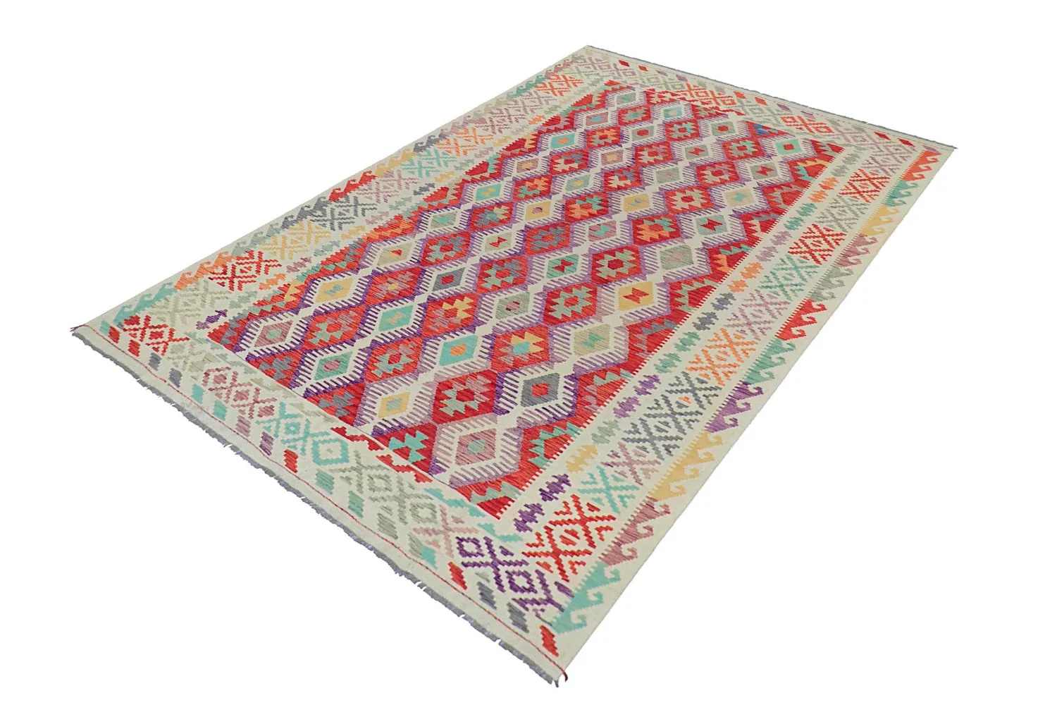 Orientalischer Teppich - Vegi Kelim Hand Woven - 200 x 295 cm