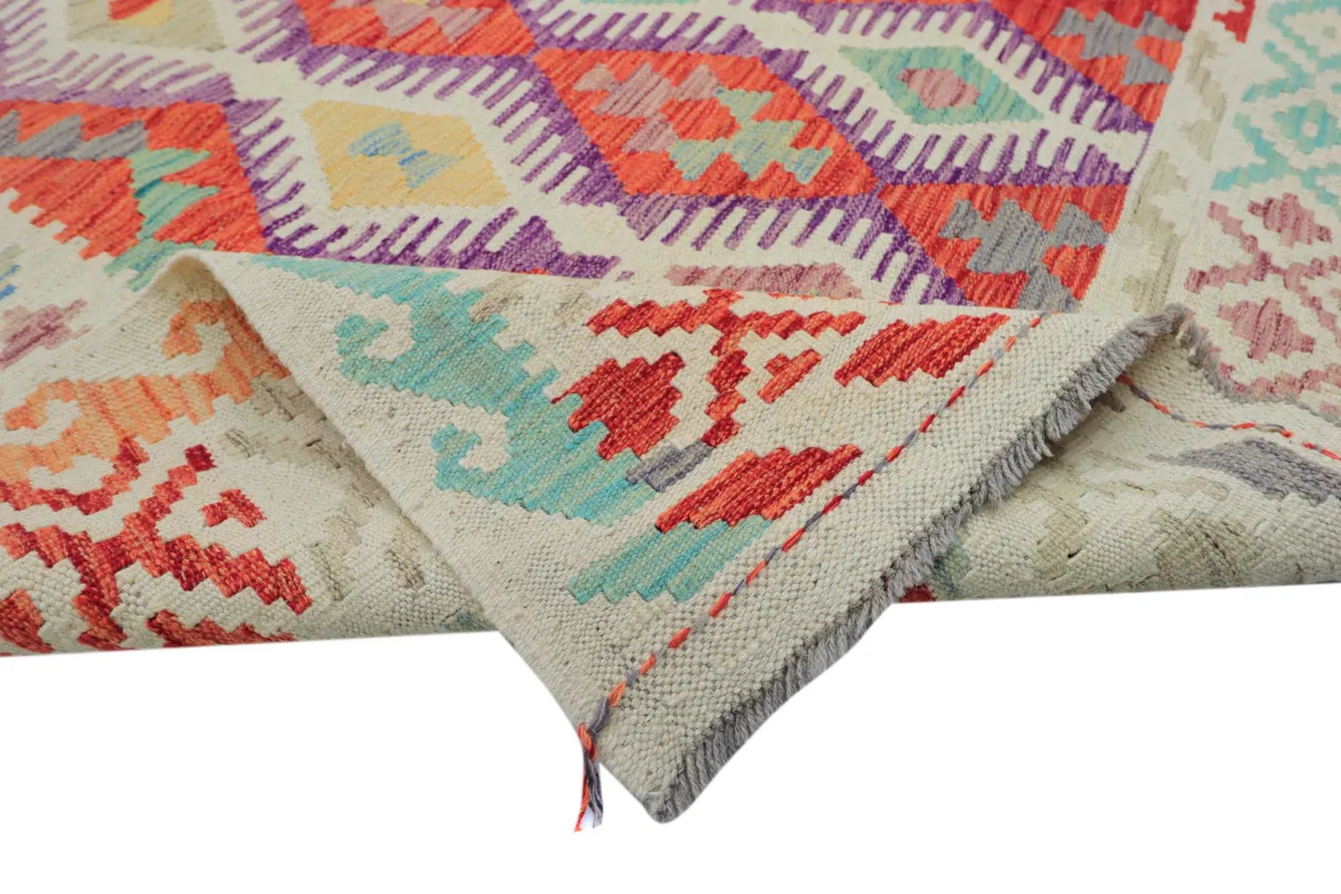 Orientalischer Teppich - Vegi Kelim Hand Woven - 200 x 295 cm
