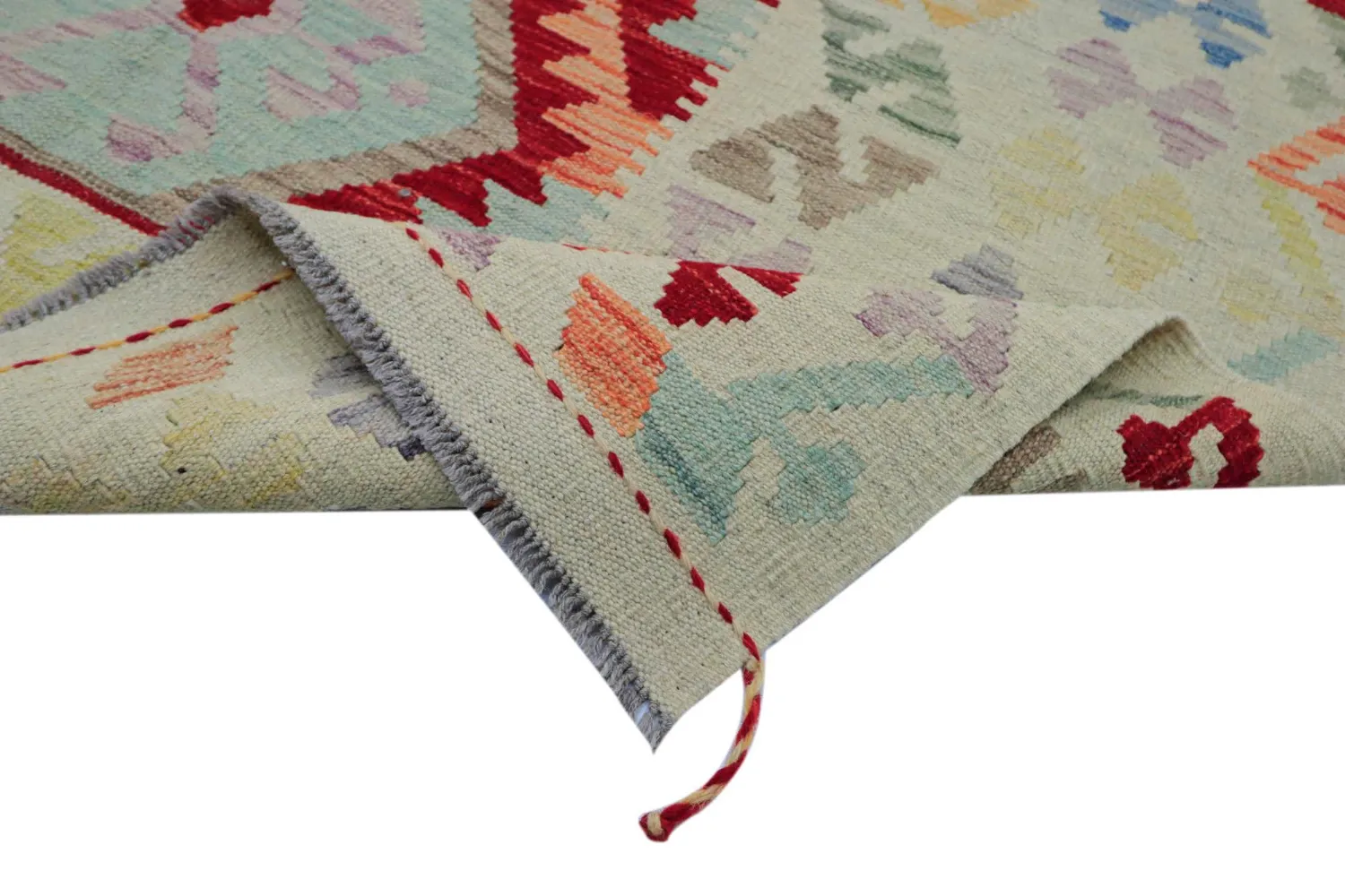 Orientalischer Teppich - Vegi Kelim Hand Woven - 176 x 247 cm