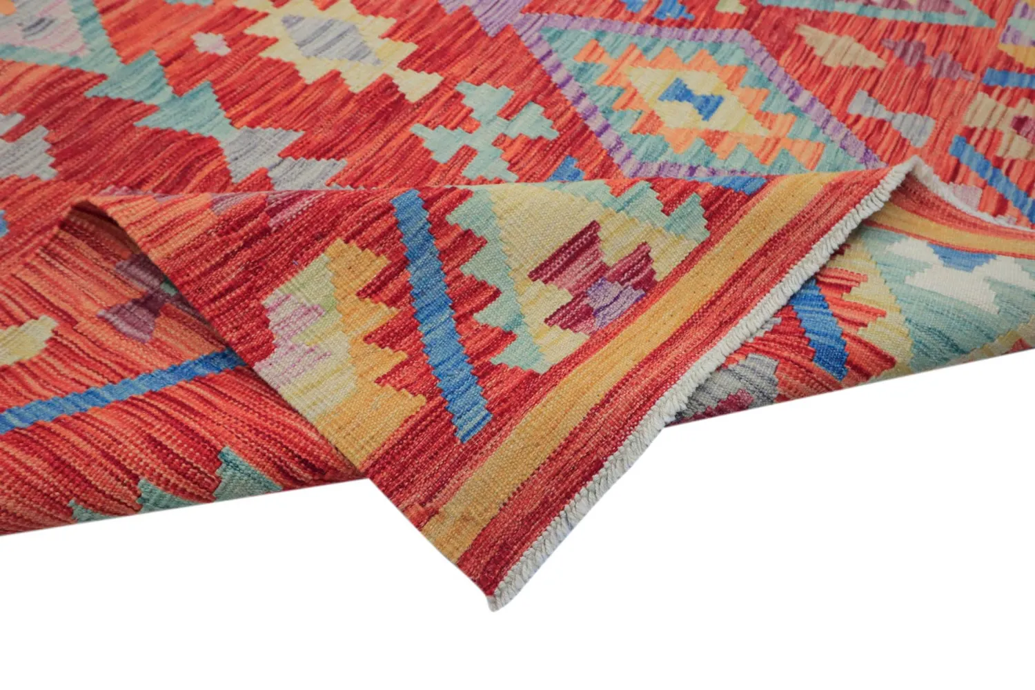Orientalischer Teppich - Vegi Kelim Hand Woven - 201 x 300 cm
