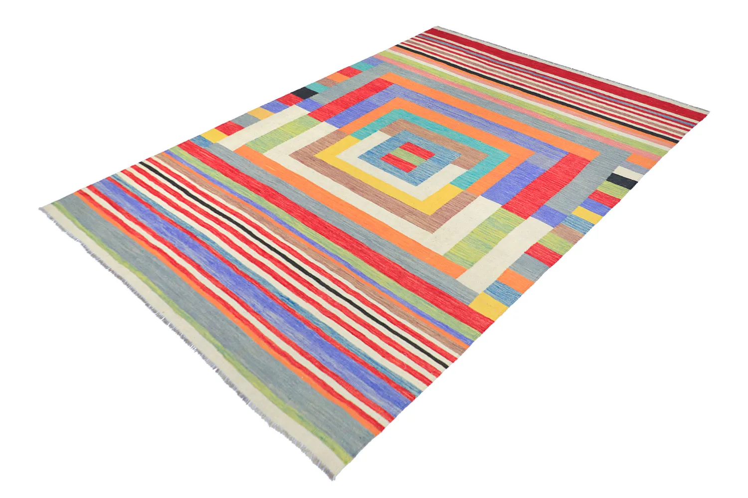Orientalischer Teppich - Kelim Hand Woven - 205 x 299 cm