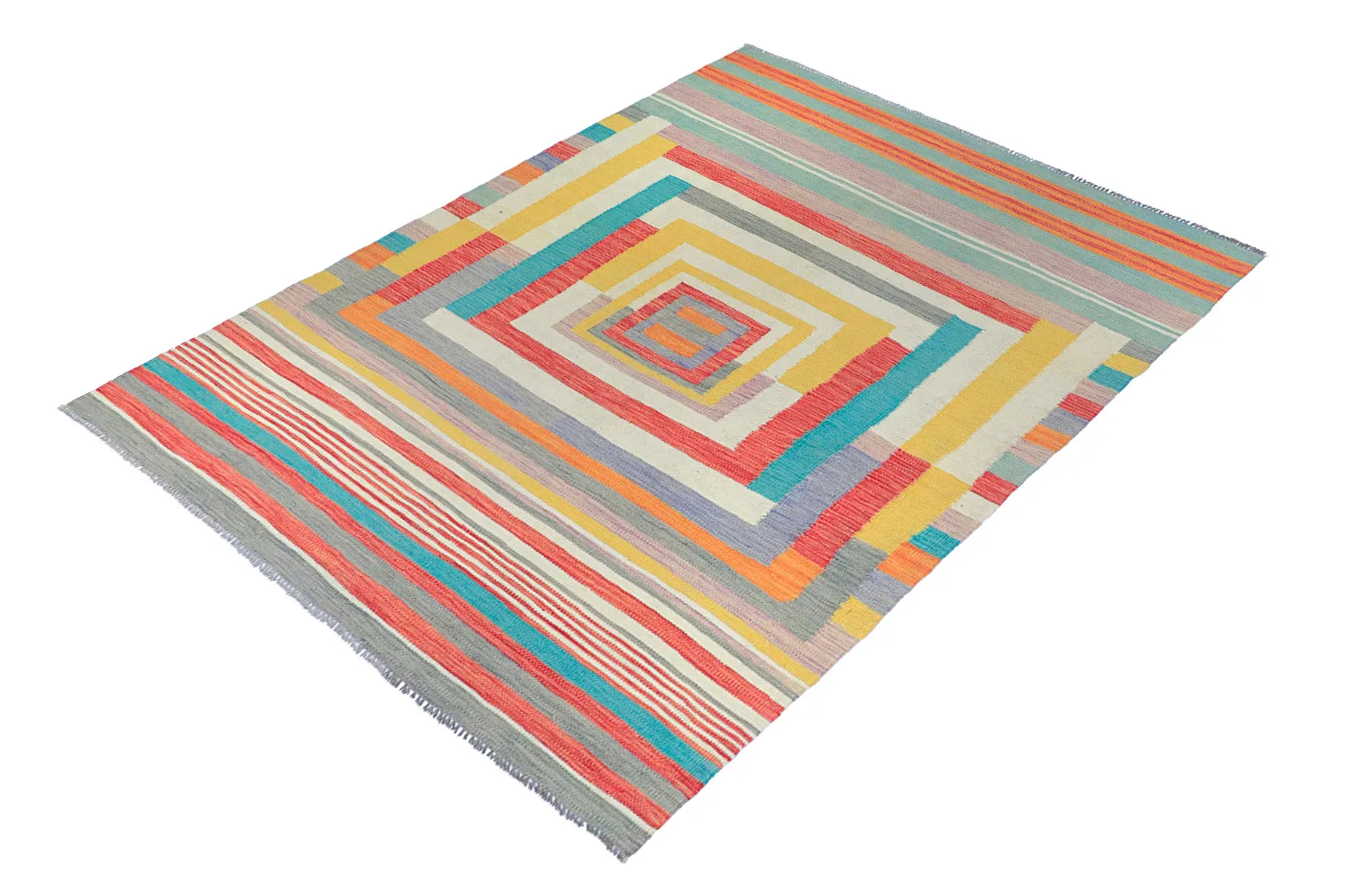 Orientalischer Teppich - Kelim Hand Woven - 151 x 202 cm