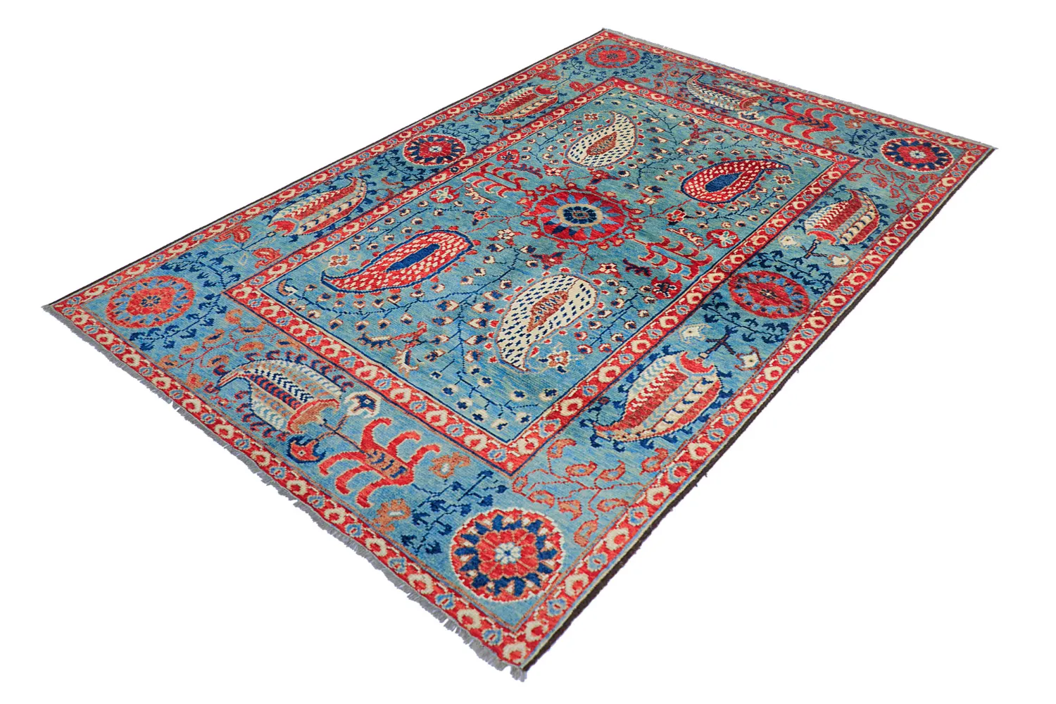 Orientalischer Teppich - Suzani Hand Knotted - 170 x 240 cm