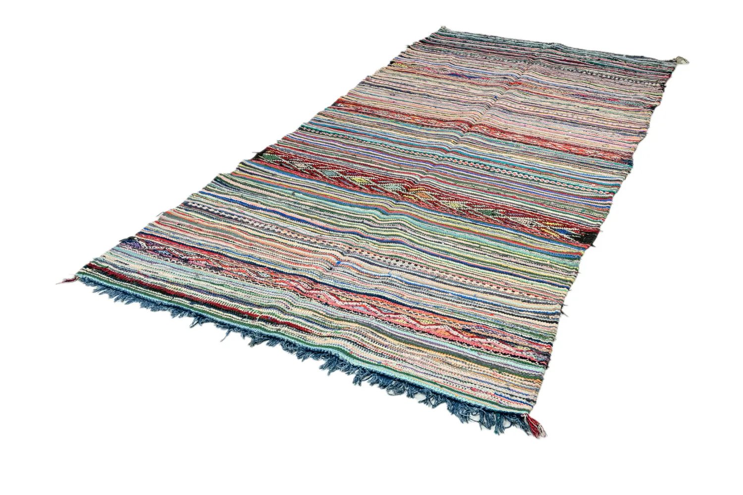 Marockansk Boucherouite-matta 150 x 340 cm