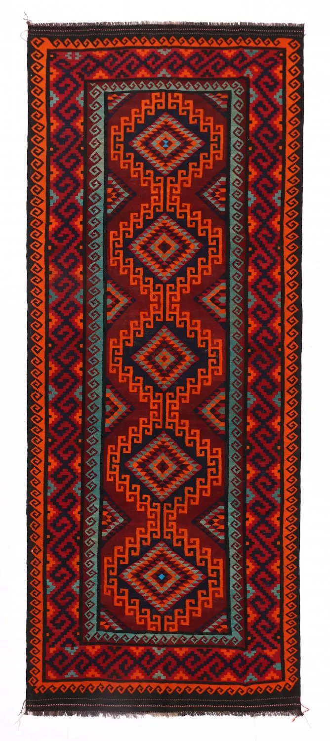 Orientalischer Kelim-Teppich 424 x 175 cm