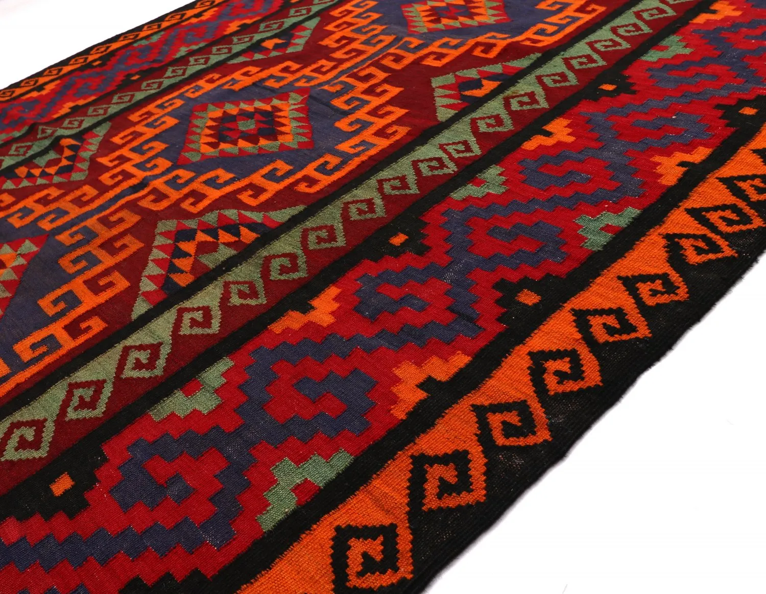 Orientalischer Kelim-Teppich 401 x 161 cm