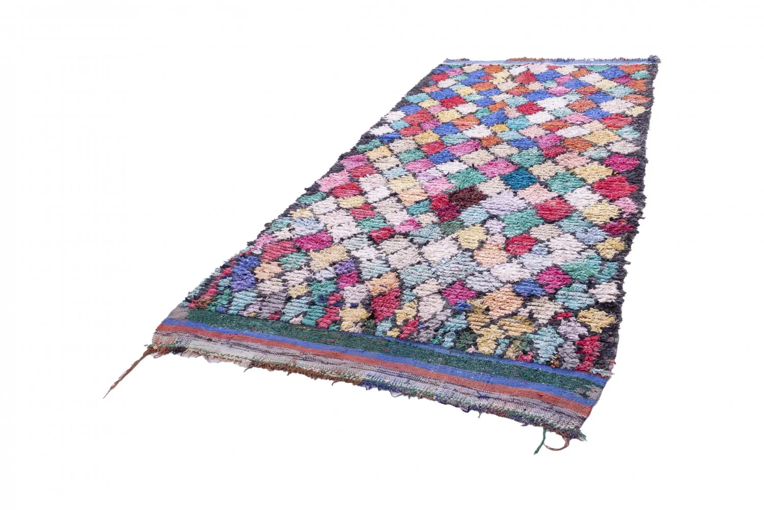 Marokkanischer Berber Teppich Boucherouite 325 x 160 cm