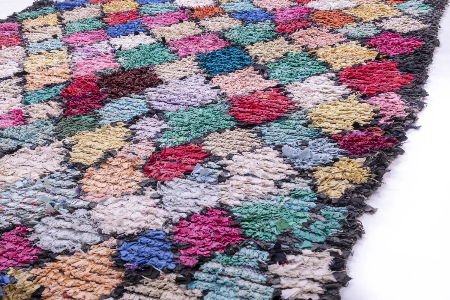 Marokkanischer Berber Teppich Boucherouite 325 x 160 cm