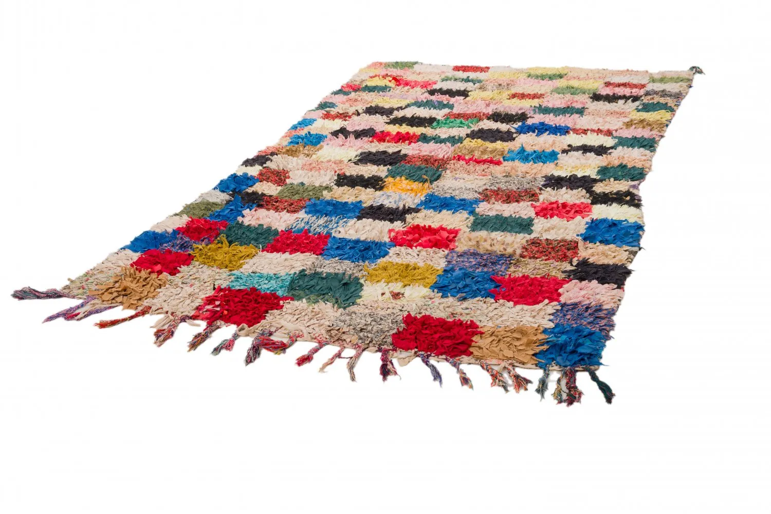Marokkanischer Berber Teppich Boucherouite 280 x 155 cm