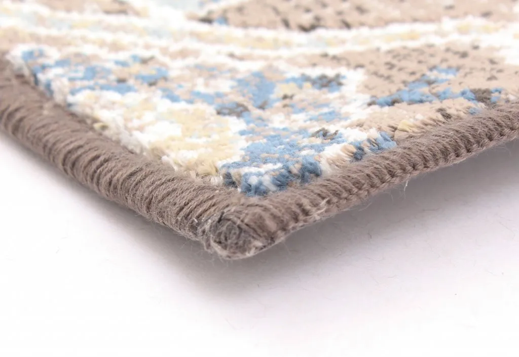 Wilton-Teppich - Sanandaj (blau-beige)
