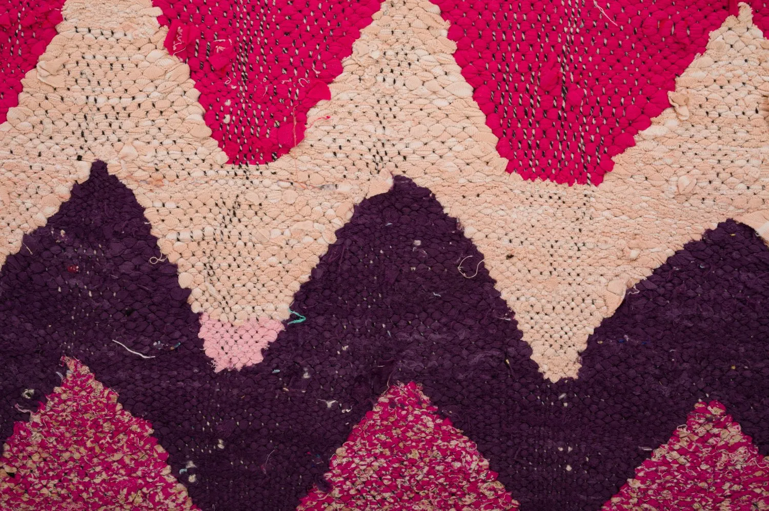 Marokkanischer Berber Teppich Boucherouite 125 x 235 cm