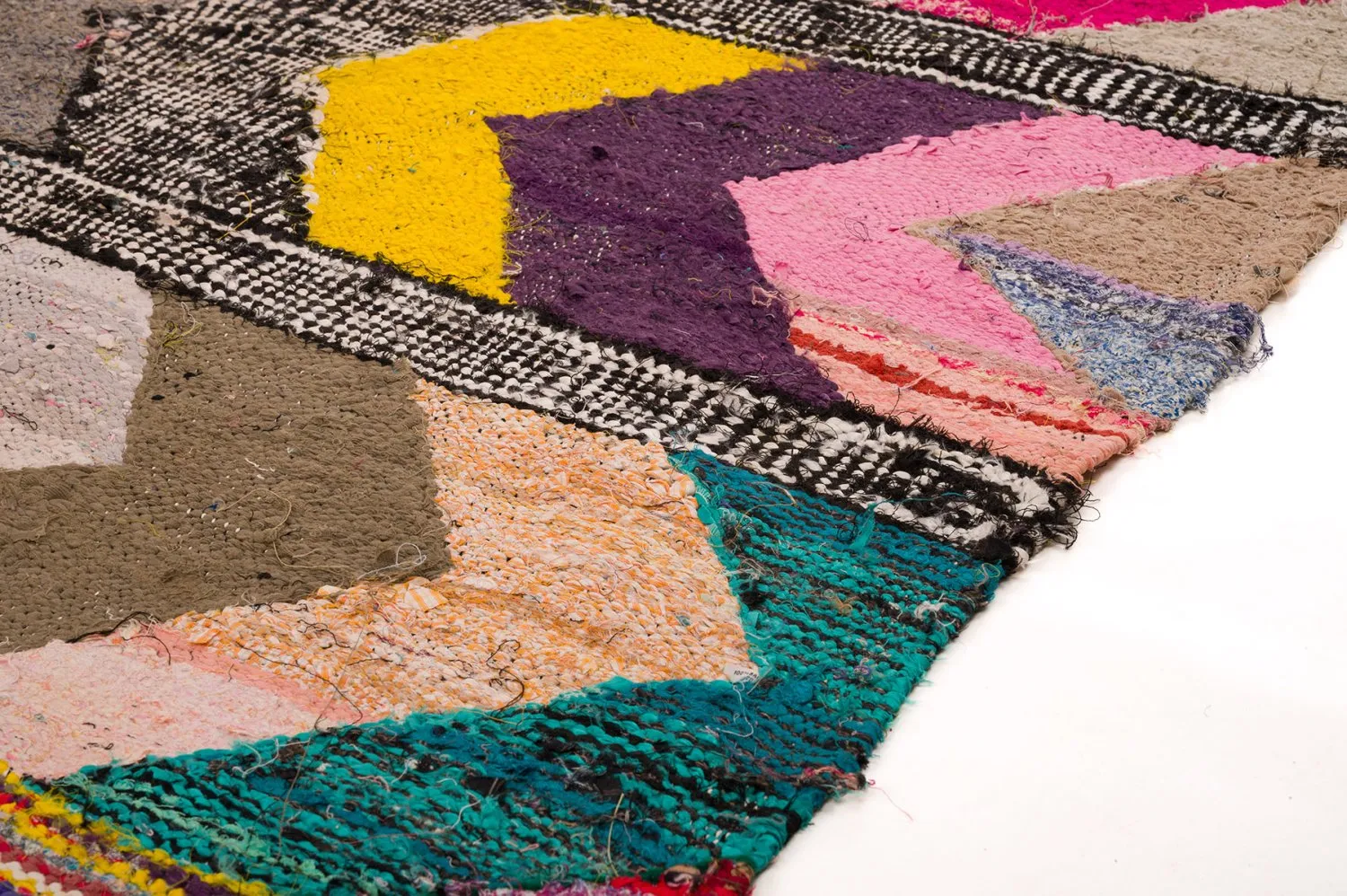 Marokkanischer Berber Teppich Boucherouite 160 x 325 cm