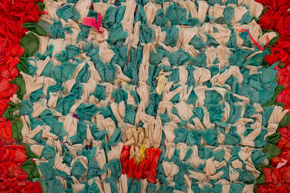 Marokkanischer Berber Teppich Boucherouite 290 x 150 cm