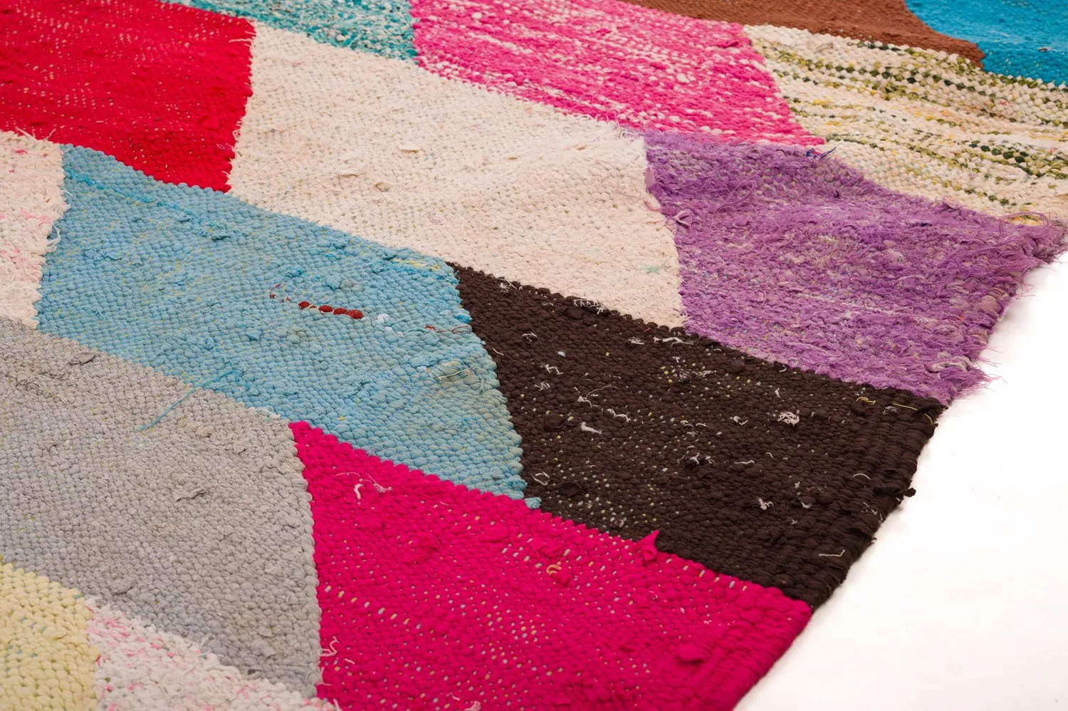 Marokkanischer Berber Teppich Boucherouite 155 x 280 cm