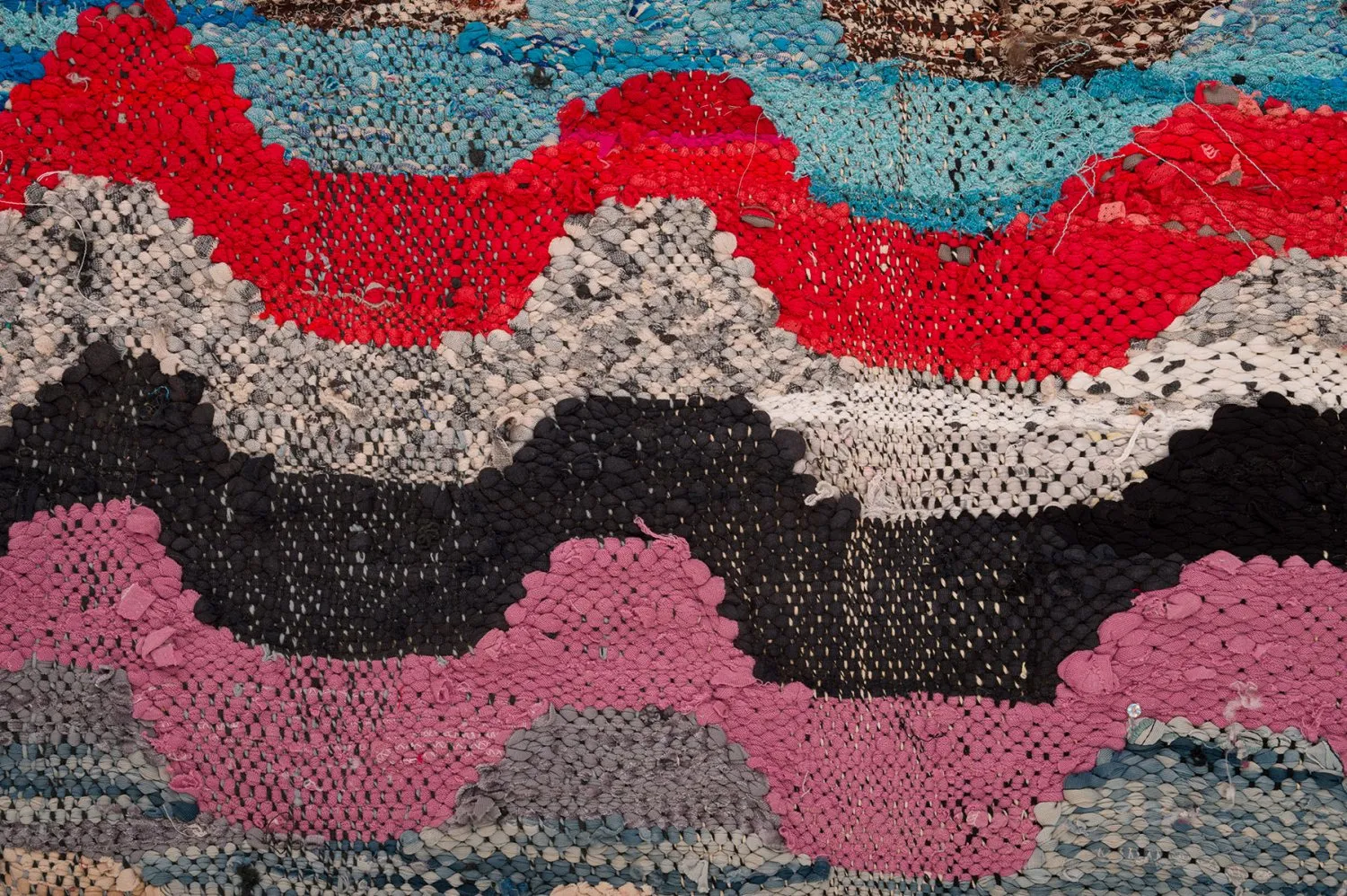 Marokkanischer Berber Teppich Boucherouite 170 x 270 cm