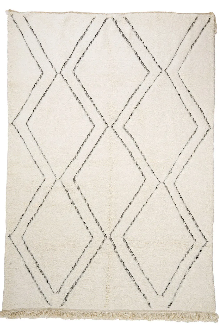Kelim Marokkanische Berber Teppich Beni Ouarain 210 x 300 cm