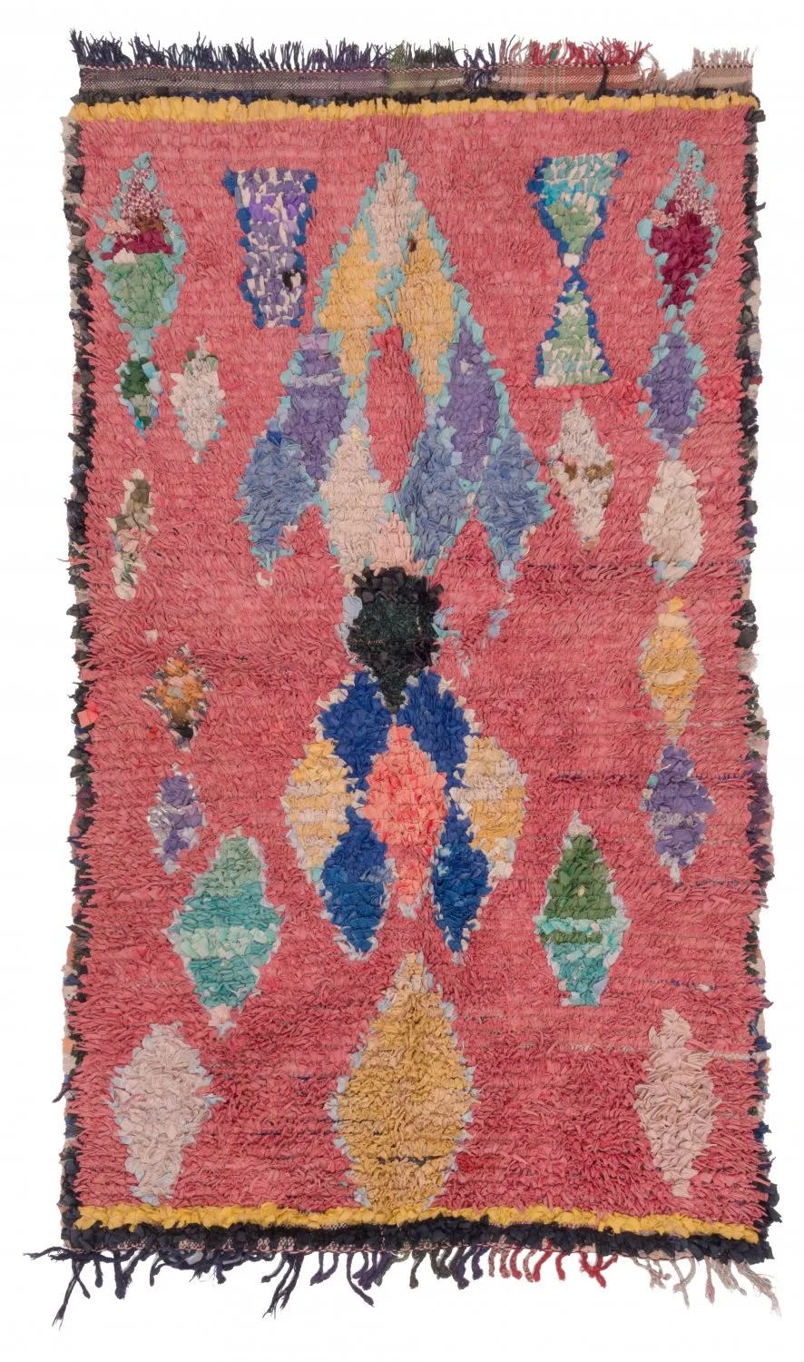 Marokkanischer Berber Teppich Boucherouite 325 x 130 cm