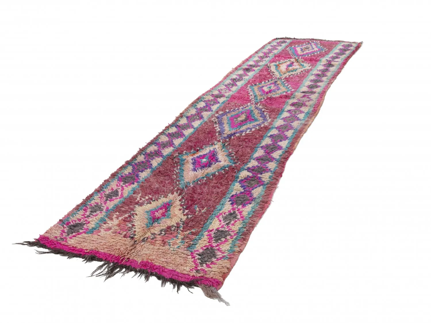 Kelim Marokkanische Berber Teppich Azilal 400 x 110 cm