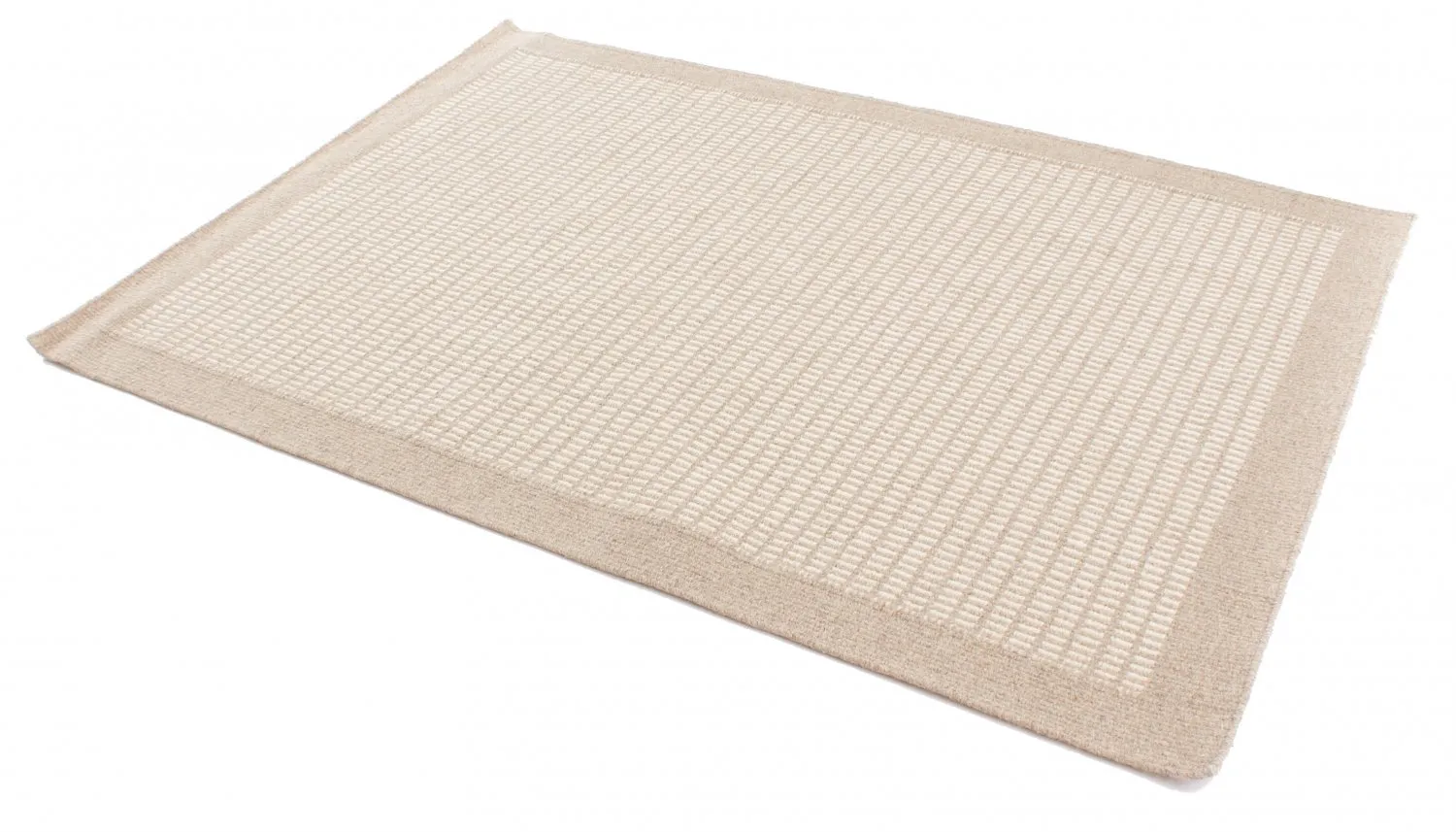 Wollteppich - Luxor (beige/weiß)