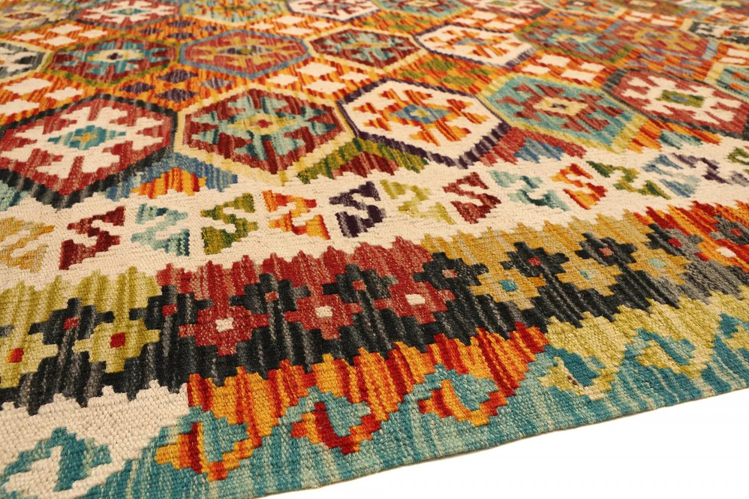 Orientalischer Kelim-Teppich 194 x 145 cm