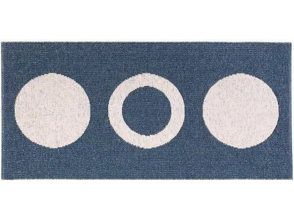 Kunststoffteppiche - Der Horred-Teppich Circle (blau)