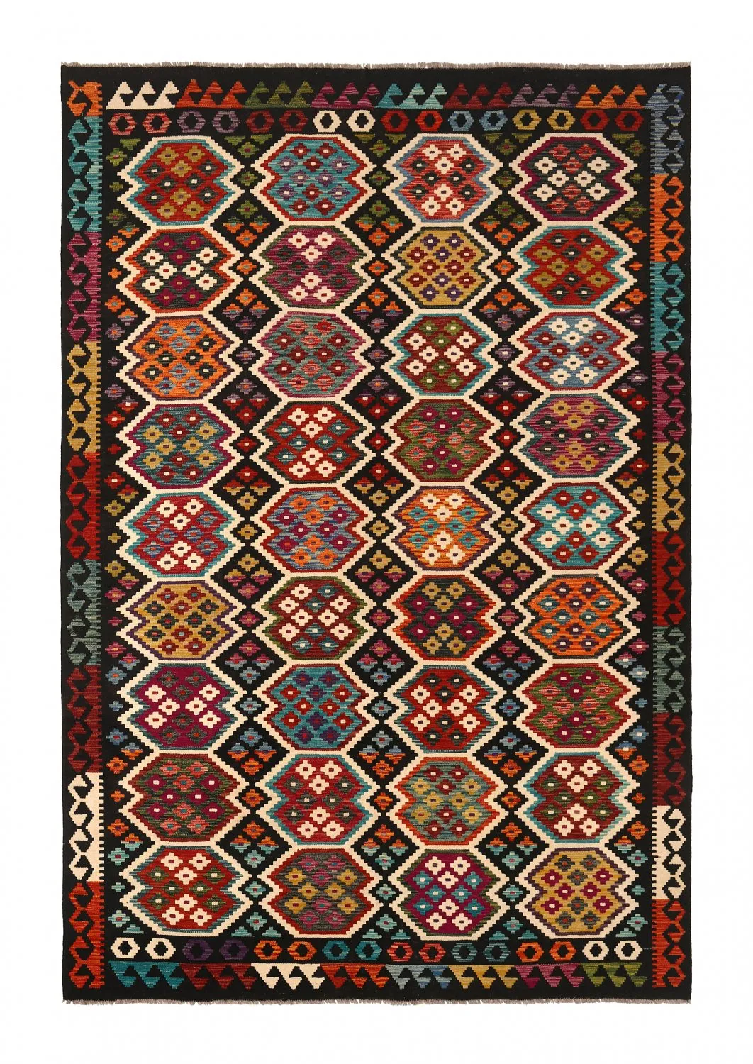 Orientalischer Kelim-Teppich 297 198 cm