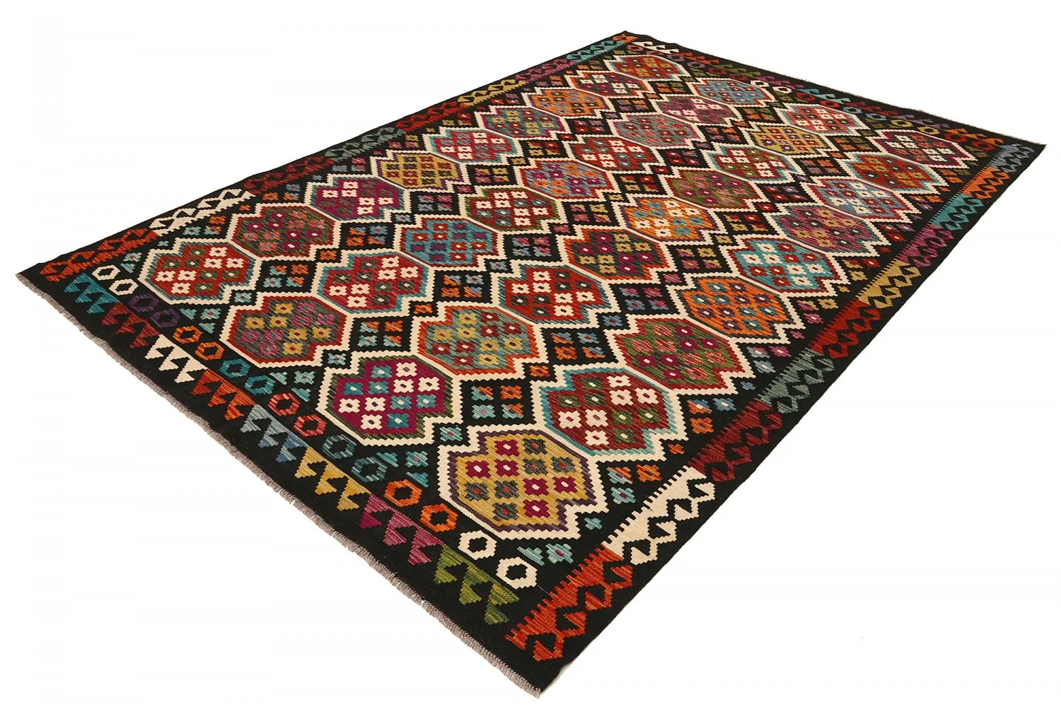 Orientalischer Kelim-Teppich 297 198 cm